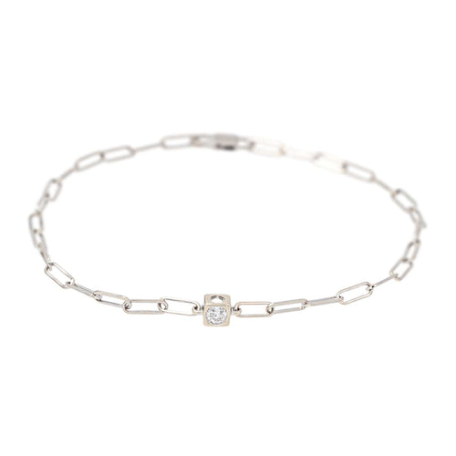 Bracelet Dinh Van  Bracelet    Le cube  Or blanc Diamant 58 Facettes 4410626CN