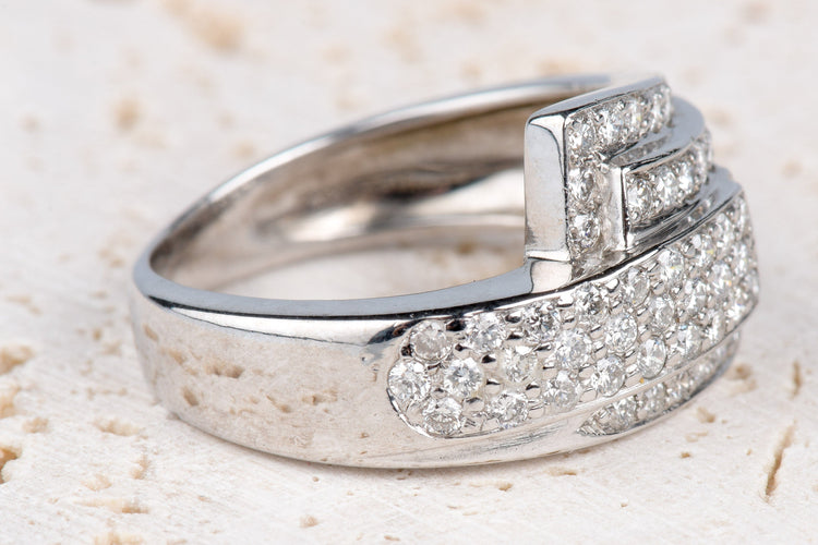 Bague 51.5 Bague 18 carats Or jaune 1.16 ct Diamant 58 Facettes BGDGV289