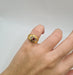 Bague 49 Bague or jaune sertie de diamants et rubis 58 Facettes