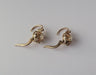 Boucles d'oreilles Paire de boucles d’oreilles dormeuses 19e opale or rose 58 Facettes