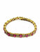 Bracelet Bracelet or jaune diamants rubis 58 Facettes