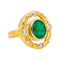 Bague 51 Bague Or jaune Emeraude, Diamant 58 Facettes 4354717CN