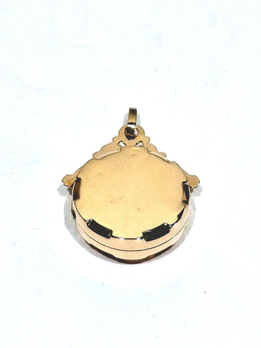 Pendentif Médaillon Photo Art Déco or rose 58 Facettes