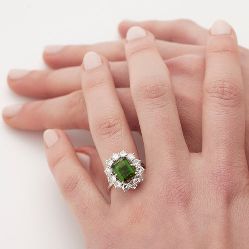 Bague 52 Bague péridot 58 Facettes