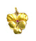Pendentif Pendentif ouvrant en or jaune Fleur Pensée 58 Facettes AB352