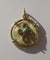Pendentif Pendentif médaille en or jaune et cabochon turquoise 58 Facettes