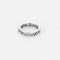 Bague 47 Alliance en or gris et diamants 58 Facettes DRE16062