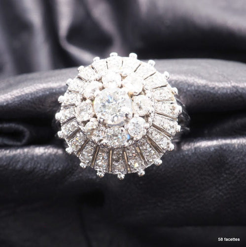 Bague 57 Bague diamants années 50 58 Facettes 4153