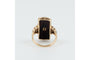 Bague Bague vintage Art Déco avec onyx et diamants en or jaune 18k 58 Facettes AD1