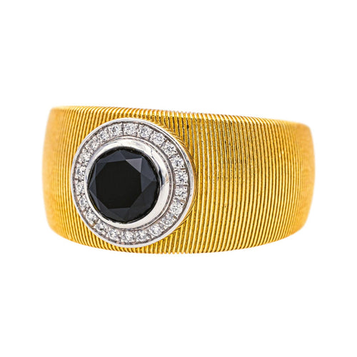 Bague 54 Mauboussin Bague Un été en toscane Or jaune, Or blanc Diamant noir, Diamant 58 Facettes 4342795RV