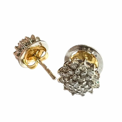 Boucles d'oreilles Boucles d'oreilles au design Art Déco contemporain avec diamants 58 Facettes Q359B(129)