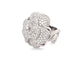 Bague 53 bague cocktail camelia t53 sertie de 188 diamants 4.12ct or blanc 18k 27.5g 58 Facettes 270127
