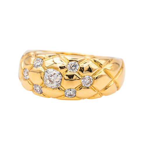 Bague 57 Bague  Or jaune Diamant 58 Facettes 3989807CN