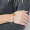 Bracelet Bracelet vintage en or jaune 18K têtes de Bélier 58 Facettes