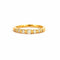 Bague 54 Alliance demi-tour diamants or jaune et diamants 58 Facettes