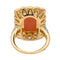 Bague 52 Bague Or jaune Corail, Diamant 58 Facettes 3981318RV