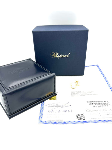 Boucles d'oreilles CHOPARD. Collection "Happy Diamonds Icons", boucles d'oreilles or et diamants 58 Facettes