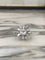 Bague 53 Bague fleur en or blanc 18k et diamants 2.80 Ct 58 Facettes