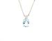 Collier Collier en or blanc avec aigue-marine de 2,70 ct et diamants 58 Facettes 12240