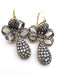 Boucles d'oreilles Boucles d'oreilles or jaune et argent avec diamants 58 Facettes