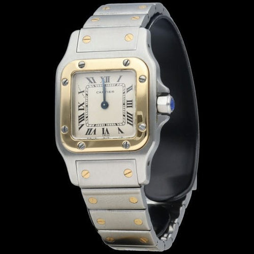 Montre Cartier Montre Santos De Cartier Galbee Pm 58 Facettes MT44219