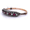 Bracelet Bracciale vintage en or rose 14 kt et argent 925 avec rubis et diamants 58 Facettes