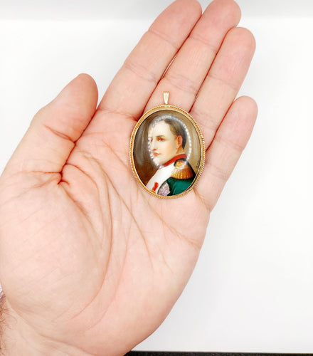 Pendentif Broche pendentif antique or rose 58 Facettes A02447