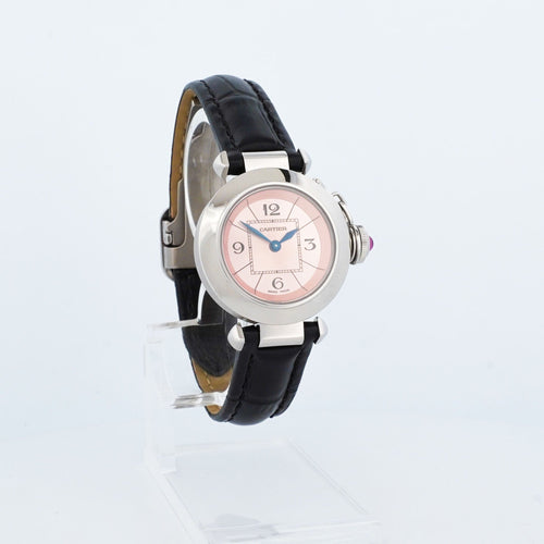 Montre CARTIER - Montre Pasha - Cadran arabe rose - SM 58 Facettes
