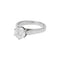 Solitaire en or blanc d'occasion, diamant taille brillant  1,59 carat