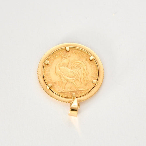 Pendentif Pendentif Porte Pièce 20 Francs 58 Facettes