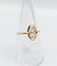 Bague 56 Bague marquise style Art nouveau filigranée vintage en or 18k 58 Facettes A06641