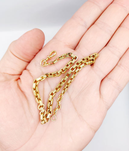 Montre Chaîne giletière de montre or jaune et fermoir mousqueton (circa 1900) 58 Facettes A05151