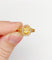 Bague marguerite antique citrine et perles en or rose 18k (circa 1900)