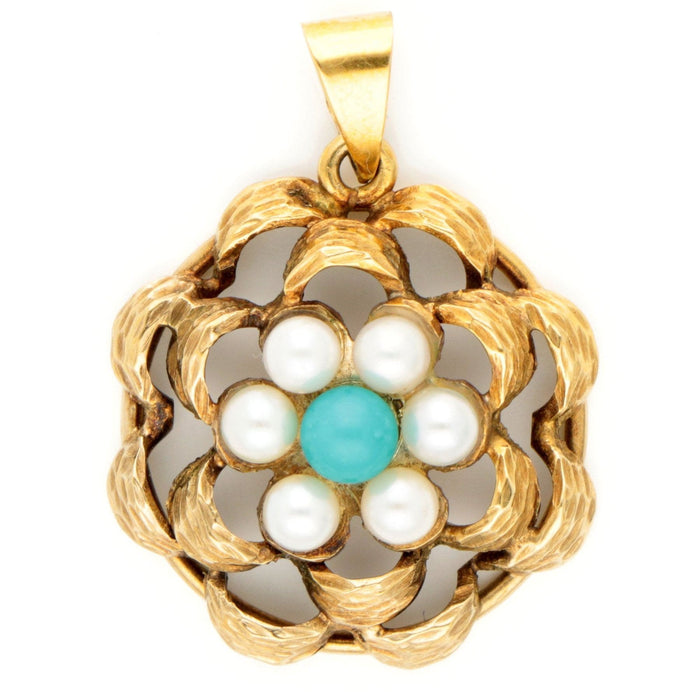 Pendentif Pendentif en grappe de perles turquoise 58 Facettes 1502B0152FA548E68FB652ABA5C1F8C3