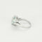 Bague 51 Bague Solitaire en or blanc et aigue-marine 58 Facettes ALB1856
