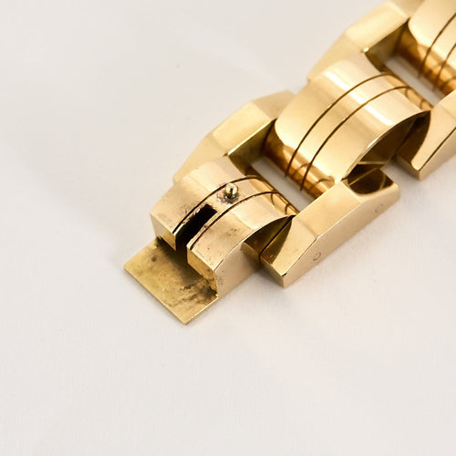 Bracelet Bracelet Tank en or rose 58 Facettes THI04232