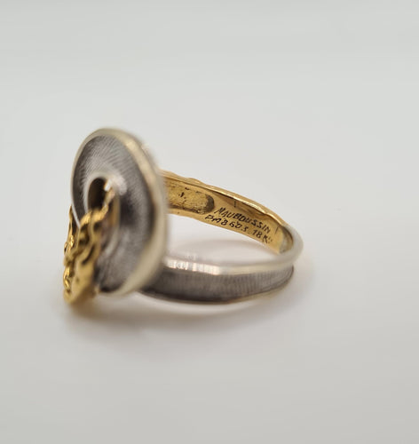Bague 45.5 Mauboussin - Bague Vintage or jaune et blanc 18 carats 58 Facettes