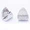 Boucles d'oreilles Triangle earrings gold with diamonds 58 Facettes N102939EJ