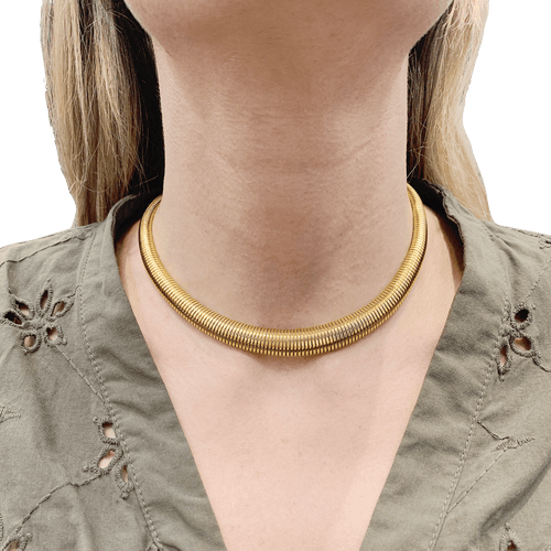 Collier Collier vintage "Tubogas". 58 Facettes 34518