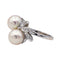 Bague 48 Bague Or blanc Perle de culture, Diamant 58 Facettes 3746805CN