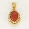 Pendentif Pendentif en or jaune et cabochon de corail 58 Facettes ENG11064X2