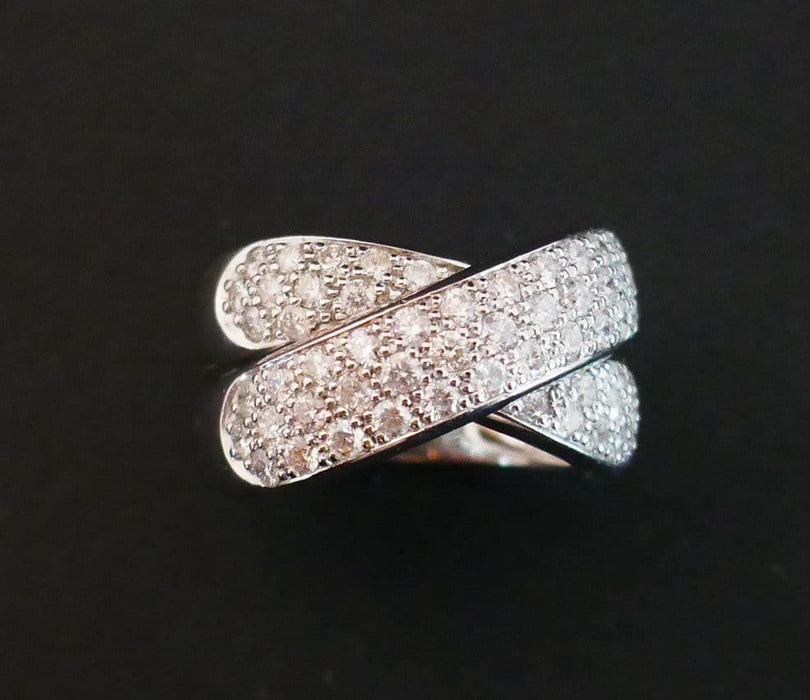 Bague 53 Bague Diamants, Or 58 Facettes