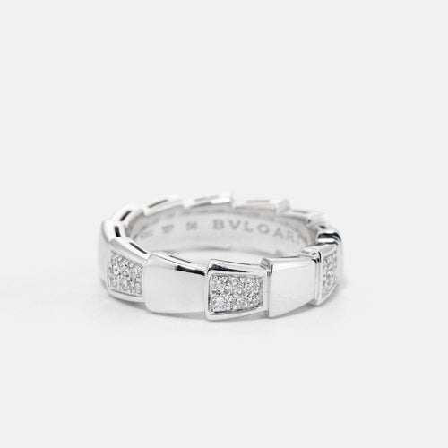 Bague 56 BULGARI - Bague Serpenti en or blanc et diamants 58 Facettes