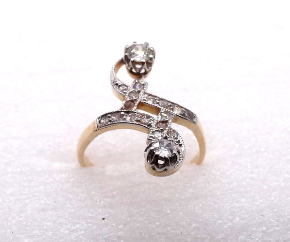 Bague 52 Bague ancienne or et diamants 58 Facettes 12941
