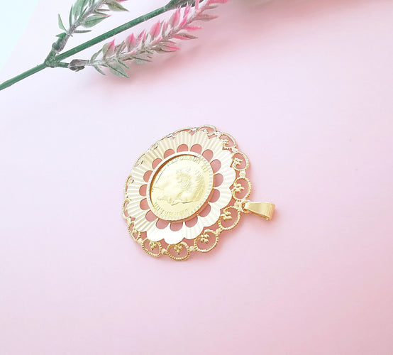 Pendentif Pendentif pièce or de 20 Frs Napoléon III tête nue 1858 58 Facettes AA 1641