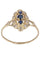 Bague 57 BAGUE MARQUISE SAPHIRS ET DIAMANTS 58 Facettes 087321