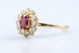 Bague 56 Bague or jaune, rubis et diamants  – 1,09 ct de rubis & 0,25 ct de diamants 58 Facettes BG-1400055-107