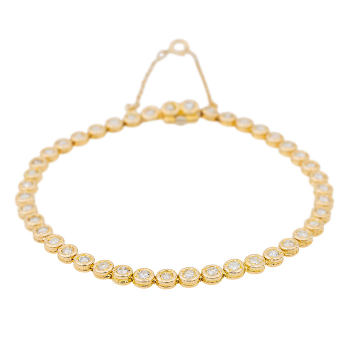 Bracelet Tennis Or jaune Diamant