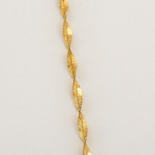 Collier Chaine torsadée or jaune 58 Facettes PAL30452