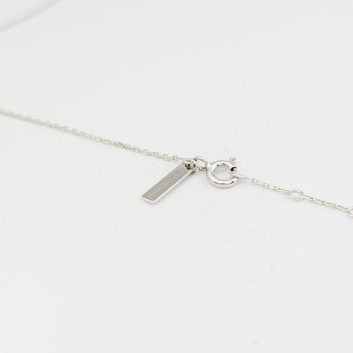 Collier Collier trèfle en or blanc et Labradorite Morganne Bello 58 Facettes 32040